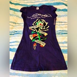 Y2K Vintage Ed Hardy Purple T-shirt